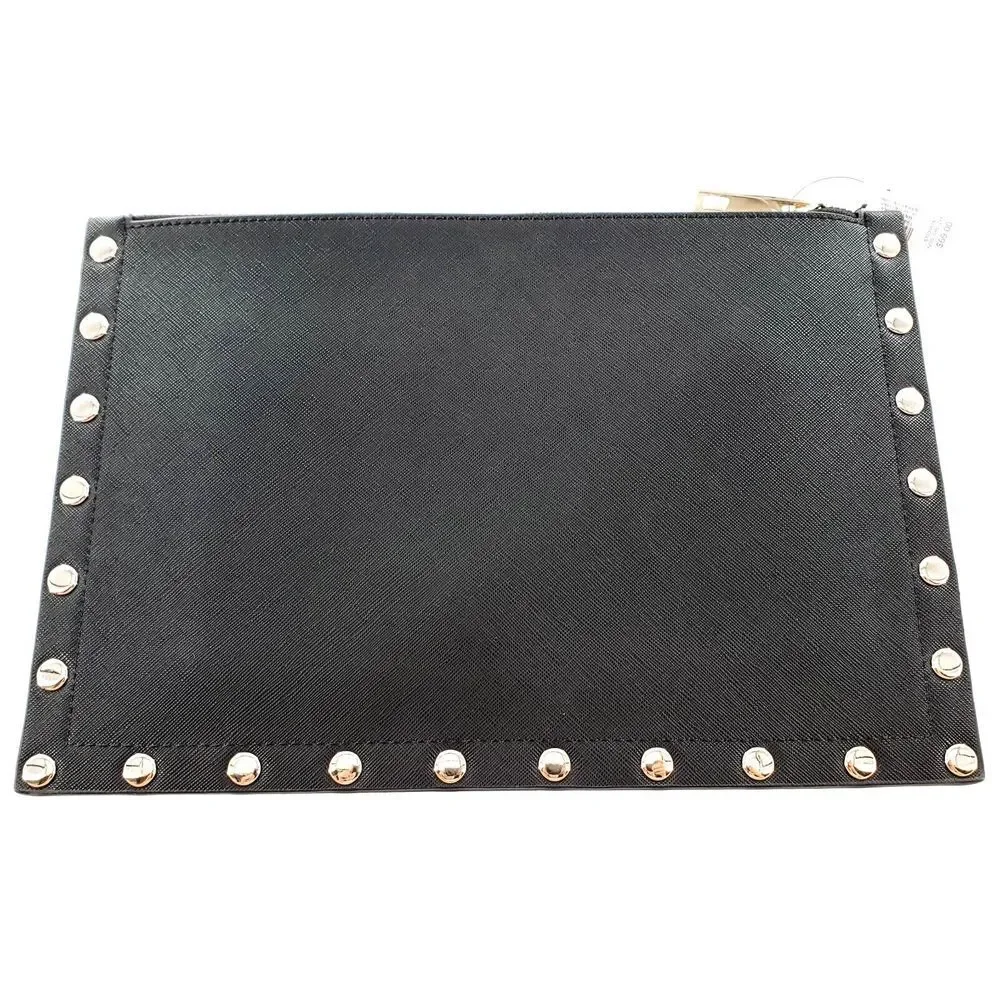White House Black Market Floral Studded Pouch Bag Clutch Purse Brand New w/ Tag